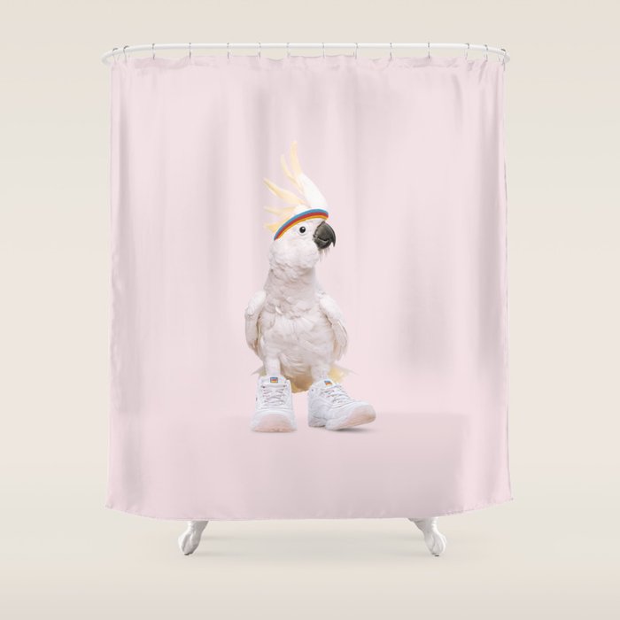 SNEAKER COCKATOO Shower Curtain Gallery Image 1