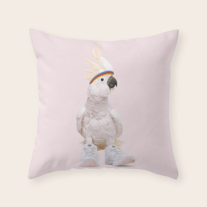SNEAKER COCKATOO Throw Pillow Gallery Image 6