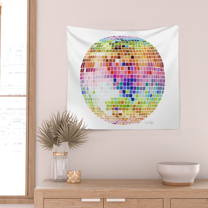 Disco Ball â Rainbow Wall Tapestry Gallery Image 2