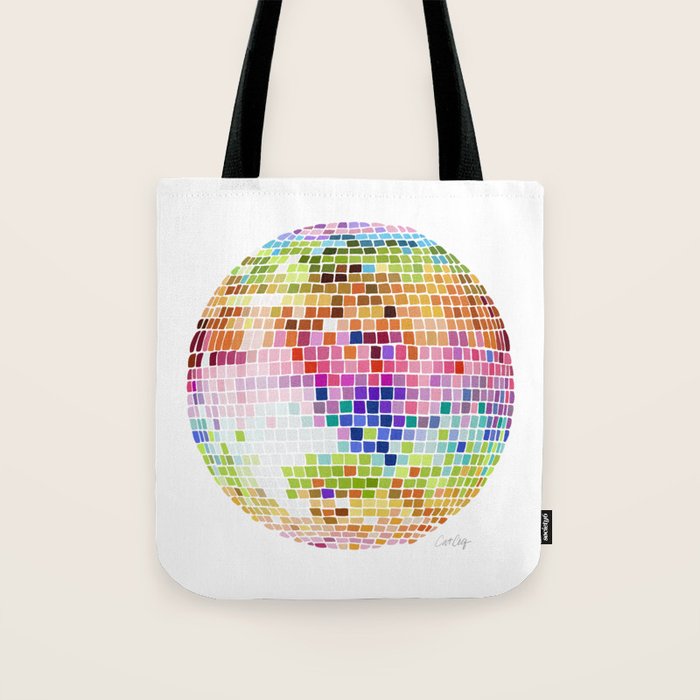 Disco Ball â Rainbow Tote Bag Gallery Image 1