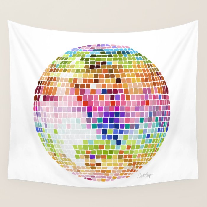 Disco Ball â Rainbow Wall Tapestry Gallery Image 1