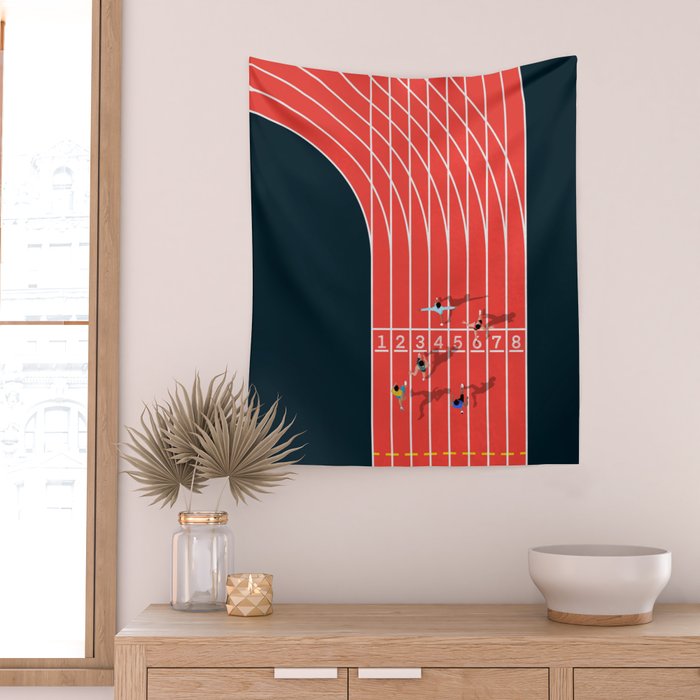 Sprinter  Wall Tapestry Gallery Image 2