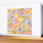 1970s Candy Floral Pattern Wall Mural Gallery Image 2