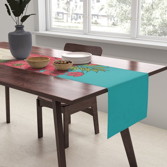 Blooming Red Table Runner Gallery Image 2