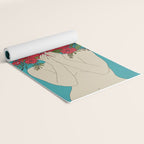 Blooming Red Yoga Mat Gallery Image 2