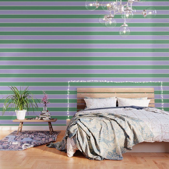 Color Block VIII Purple Green Wallpaper Gallery Image 3