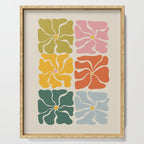 Vibrant Floral Quilt Pattern Serving Tray Gallery Image 1