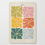 Vibrant Floral Quilt Pattern Cutting Board Gallery Image 1