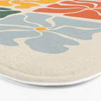Vibrant Floral Quilt Pattern Bath Mat Gallery Image 3