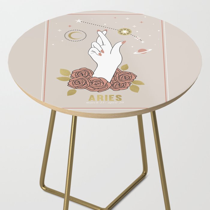 Aries Zodiac Series Side Table Gallery Image 2