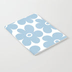 Retro Flowers Blue and White Notebook Gallery Image 2