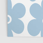 Retro Flowers Blue and White Poster Gallery Image 3