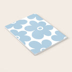 Retro Flowers Blue and White Notebook Gallery Image 3