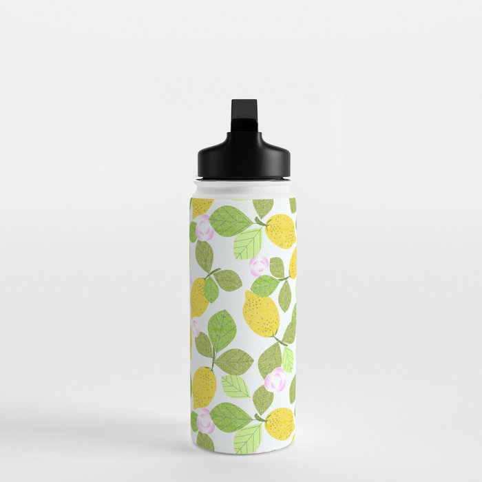Lemons in Bloom Water Bottle Gallery Image 3