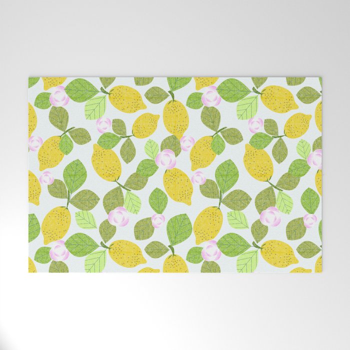 Lemons in Bloom Welcome Mat Gallery Image 1