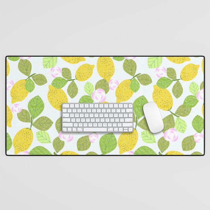 Lemons in Bloom Desk Mat Gallery Image 1