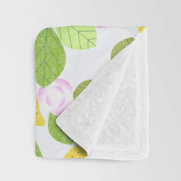 Lemons in Bloom Throw Blanket Gallery Image 3