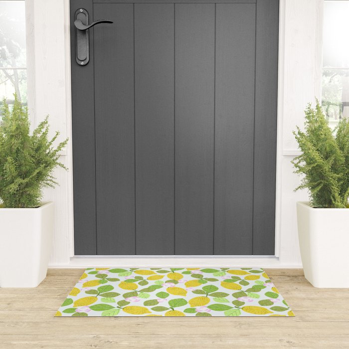 Lemons in Bloom Welcome Mat Gallery Image 3