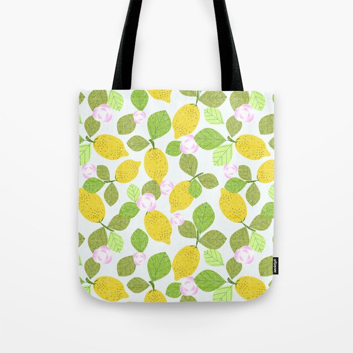 Lemons in Bloom Tote Bag Gallery Image 1