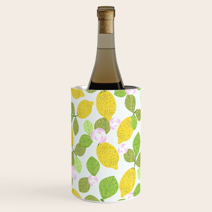 Lemons in Bloom Wine Chiller Gallery Image 1