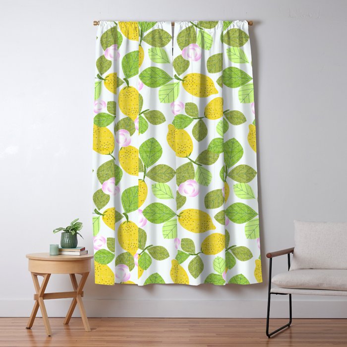Lemons in Bloom Window Curtain Gallery Image 5