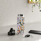 Shapes and animal print C Water Bottle Gallery Image 4