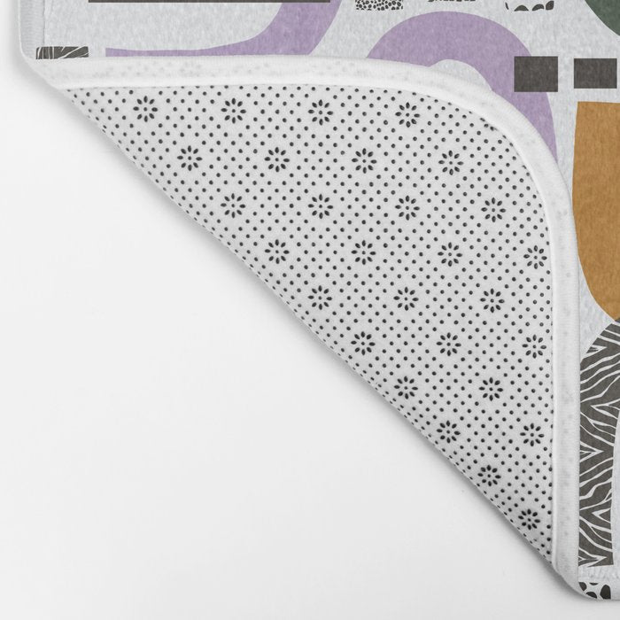 Shapes and animal print C Bath Mat Gallery Image 2