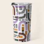 Shapes and animal print C Travel Mug Gallery Image 3