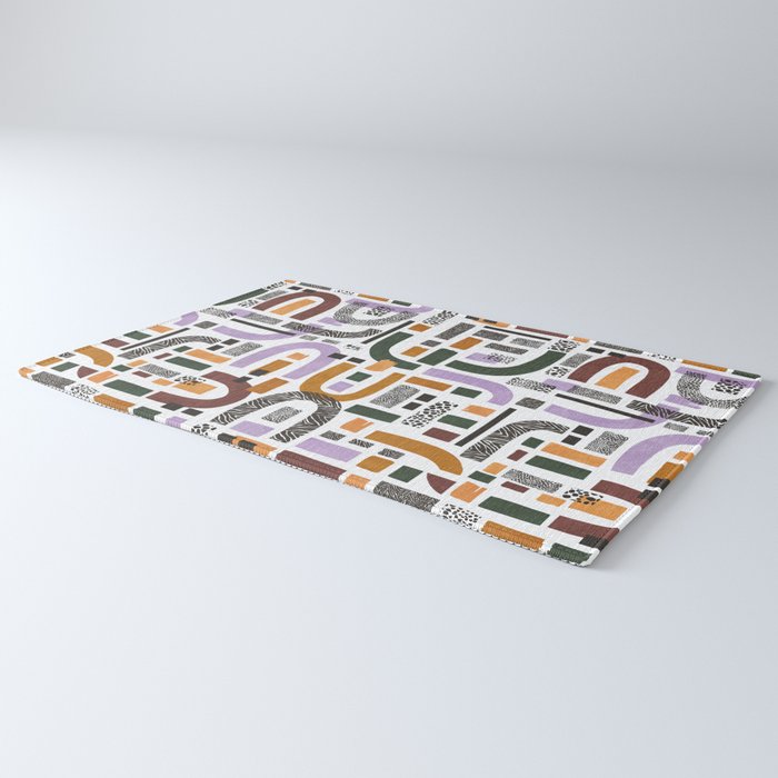 Shapes and animal print C Rug Gallery Image 3