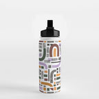 Shapes and animal print C Water Bottle Gallery Image 2