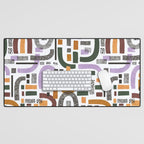 Shapes and animal print C Desk Mat Gallery Image 1
