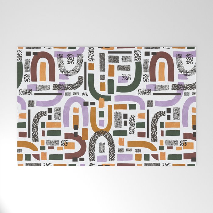 Shapes and animal print C Welcome Mat Gallery Image 1