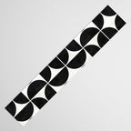 Mid-Century Modern Pattern No.3 - Black and White Table Runner Gallery Image 3