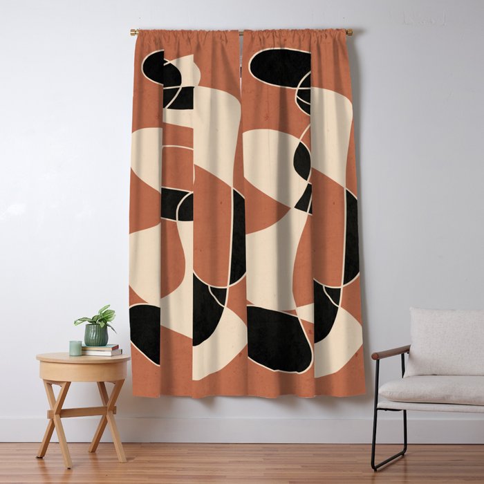 Modern Abstract Minimal Art 22 Window Curtain Gallery Image 5