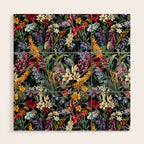 Isolated Blooms II Night Wood Wall Art Gallery Image 1