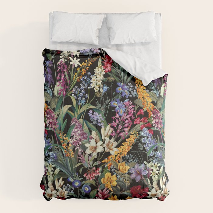 Isolated Blooms II Night Comforter Gallery Image 1