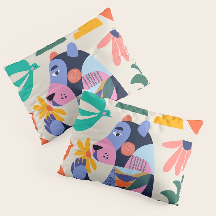 Black bear Pillow Sham Gallery Image 3
