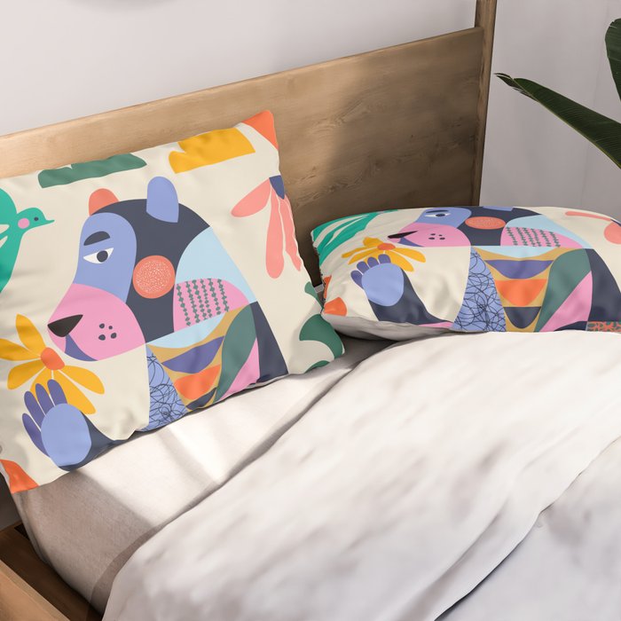 Black bear Pillow Sham Gallery Image 2