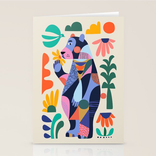Black bear Stationery Card Gallery Image 2