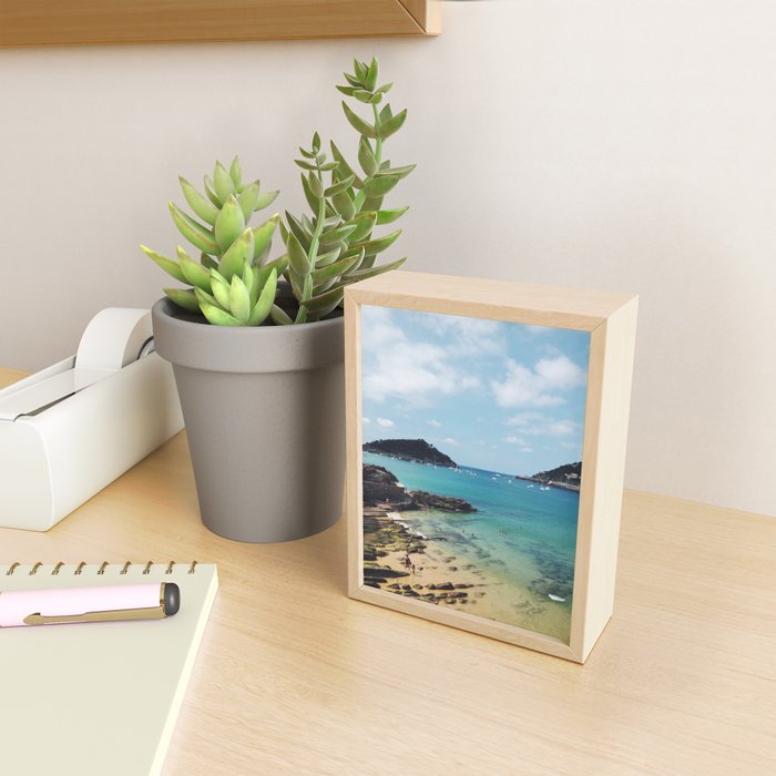 Summer in Donostia San Sebastian Spain Beach Mini Art Print Gallery Image 2