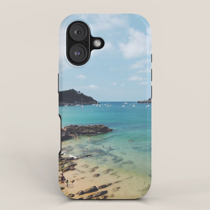 Summer in Donostia San Sebastian Spain Beach iPhone Case Gallery Image 1