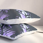 Dark abstract tropical leaves D1 Pillow Sham Gallery Image 3