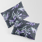Dark abstract tropical leaves D1 Pillow Sham Gallery Image 3