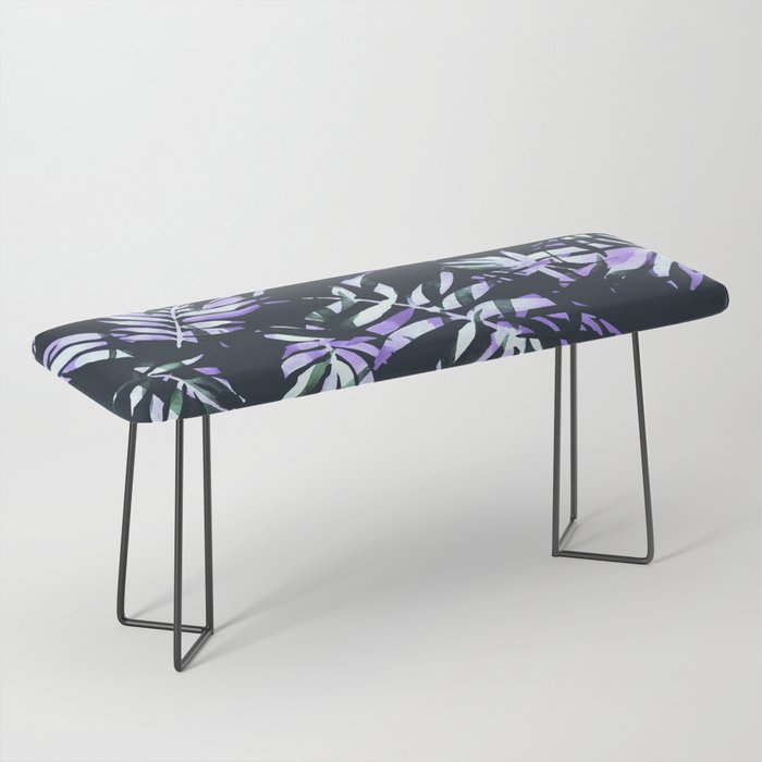 Dark abstract tropical leaves D1 Bench Gallery Image 1