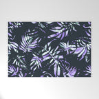 Dark abstract tropical leaves D1 Welcome Mat Gallery Image 1