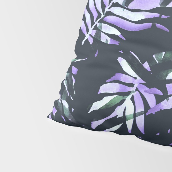 Dark abstract tropical leaves D1 Pillow Sham Gallery Image 4