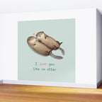 I Love You Like No Otter Wall Mural Gallery Image 2