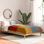 Mid-Century Modern Geometric Warm Tones Artwork Comforter Gallery Image 2