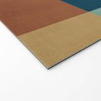 Mid-Century Modern Geometric Warm Tones Artwork Welcome Mat Gallery Image 2