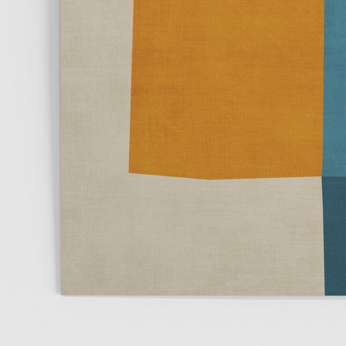 Mid-Century Modern Geometric Warm Tones Artwork Poster Gallery Image 3